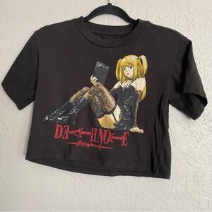 Death Note Misa Book Black Cropped  T-Shirt SHONEN JUMP Size XS